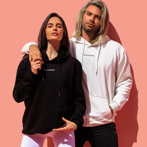 Brave unisex oversized hoodie in Black