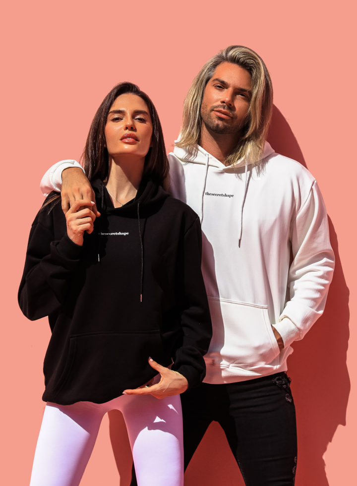 Brave unisex oversized hoodie in Black