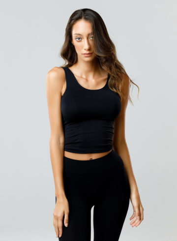 Naked Seamless basic top in Black