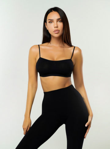 Tease Seamless bra top in Black
