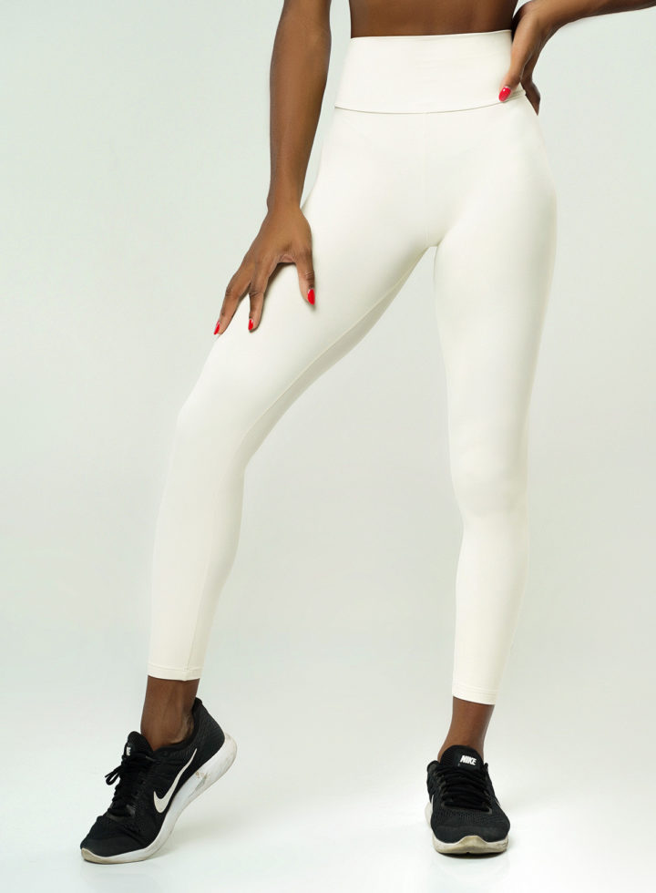 Ocean Breeze Seamless high waisted legging in Creamy white