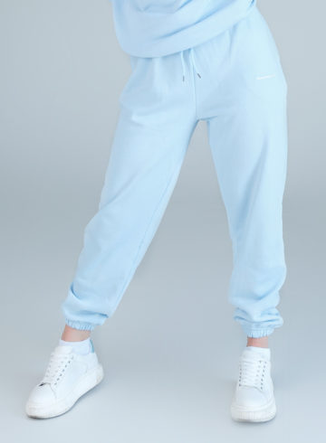 Cotton candy oversized joggers in Blue