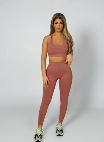 Game On Leggins In Dusty Rose